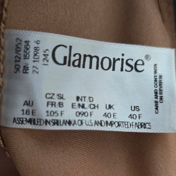 Glamorise Women's Brown Athletic Casual Underwire Bra 40F - Picture 3 of 3